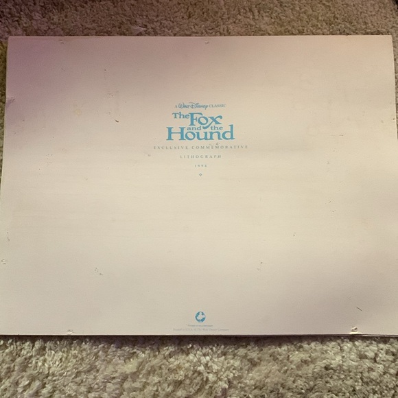 1994 Disney LITHOGRAPH “Fox and Hound” - Picture 4 of 7